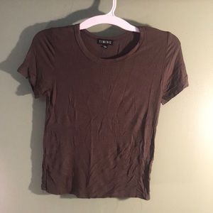 Olive green crop top